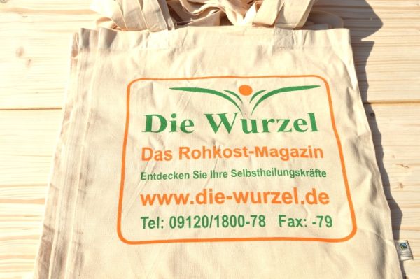 Wurzel-Tragetasche aus Bio-Baumwolle