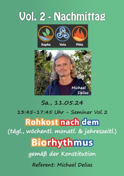 Rohkost nach dem Biorhythmus